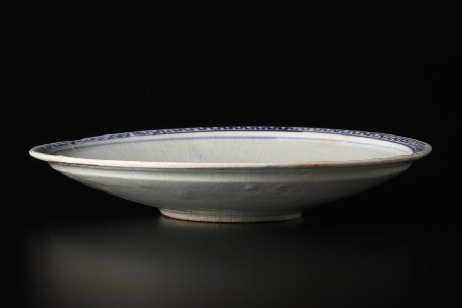 初期伊万里染付蕪文皿（江戸時代）-2